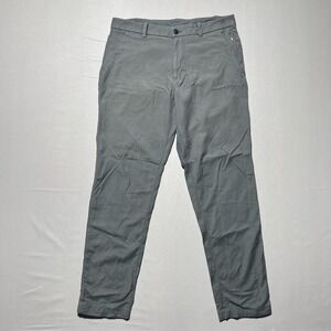 Lululemon Men's Gray Mid Rise Straight Leg Chino‎ Trousers Pants Size 32